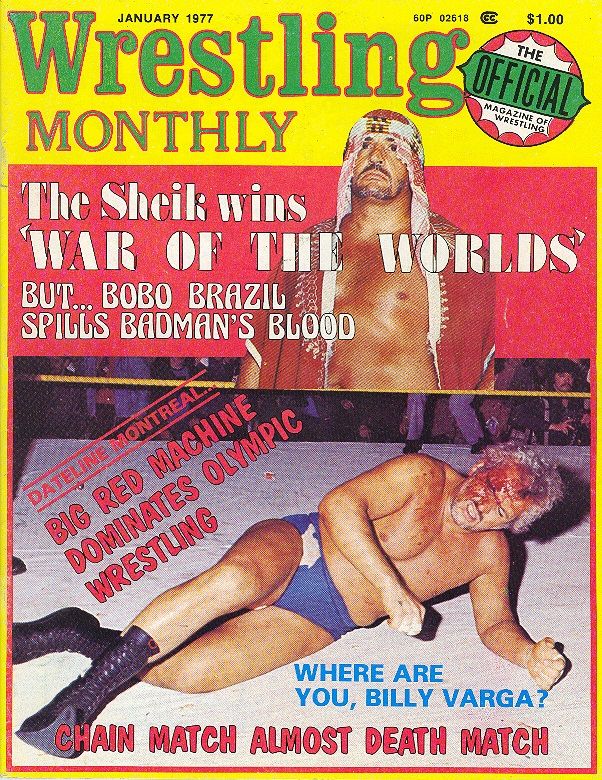 Wrestling Monthly January 1977 Magazine PWcatalog