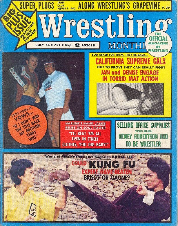 Wrestling Monthly July 1974 Magazine PWcatalog