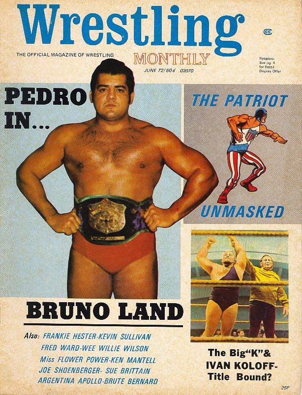 Wrestling Monthly June 1972 Magazine PWcatalog
