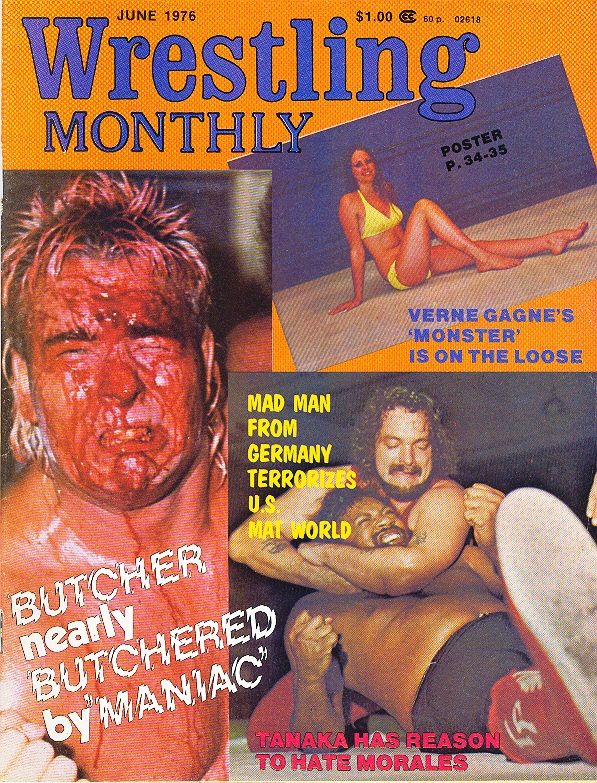 Wrestling Monthly June 1976 Magazine PWcatalog