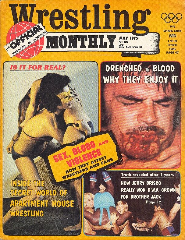 Wrestling Monthly May 1975 Magazine PWcatalog