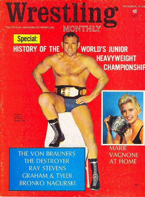 Wrestling Monthly November 1971 Magazine PWcatalog