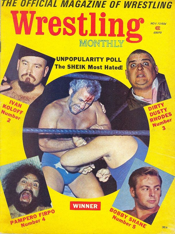 Wrestling Monthly November 1972 Magazine PWcatalog