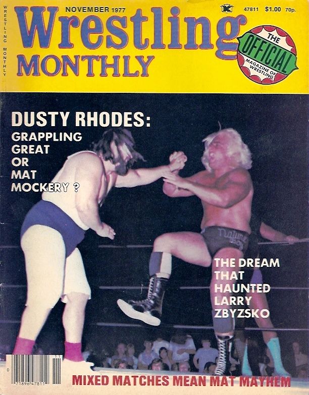 Wrestling Monthly November 1977 Magazine PWcatalog