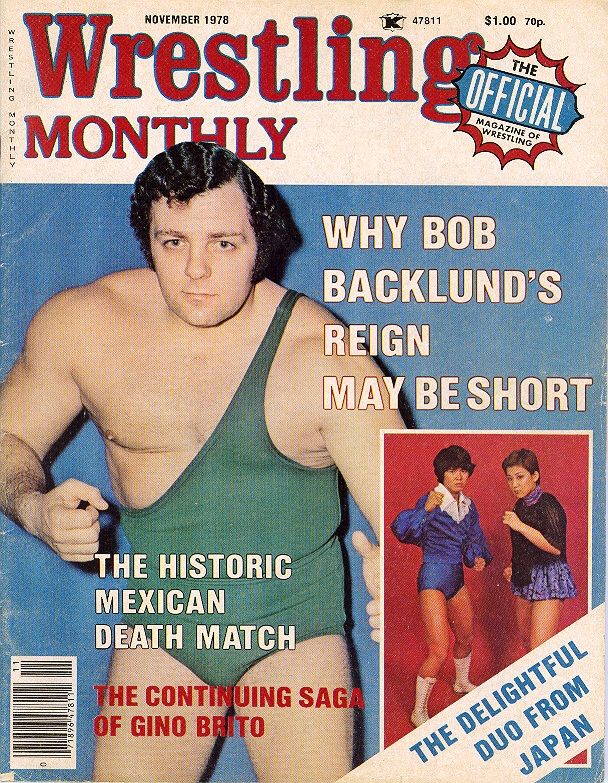 Wrestling Monthly November 1978 Magazine PWcatalog