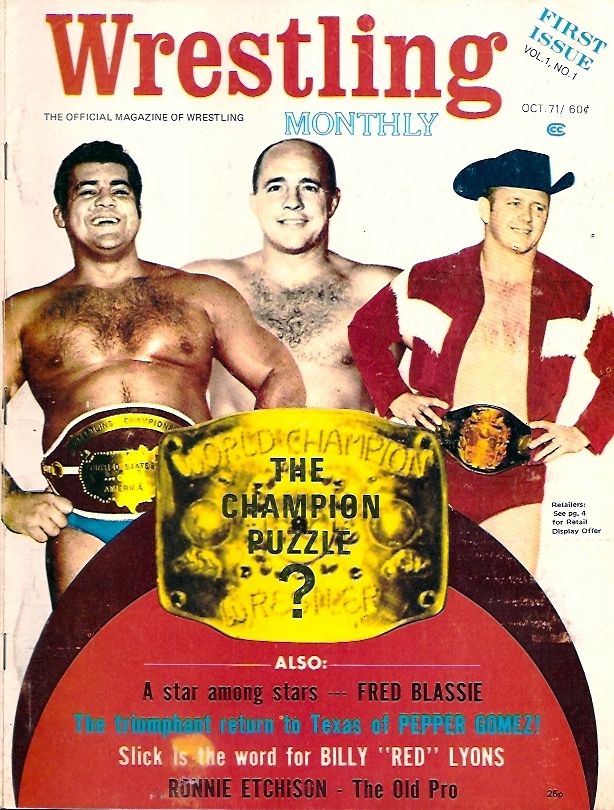 Wrestling Monthly October 1971 Magazine PWcatalog