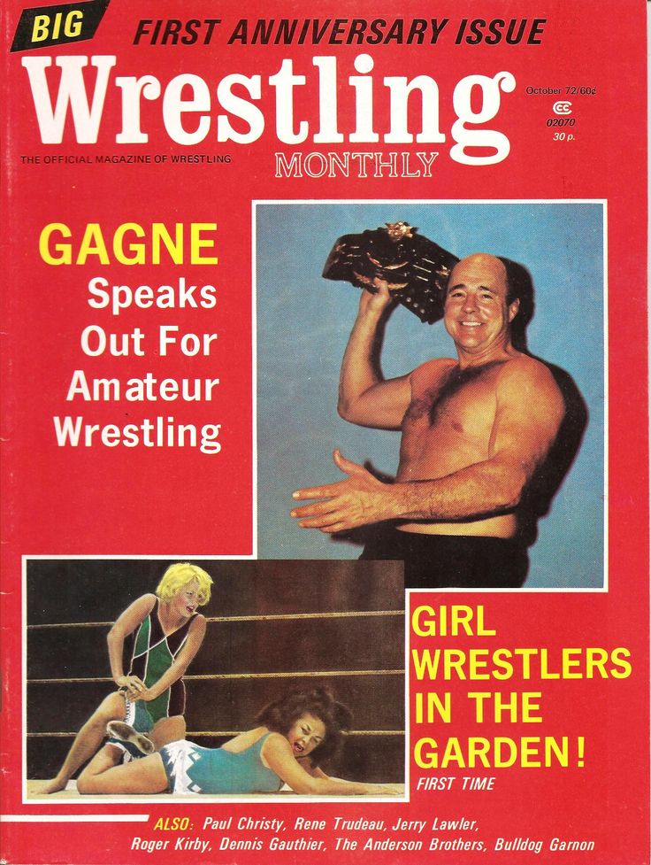 Wrestling Monthly October 1972 Magazine PWcatalog