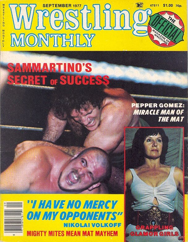 Wrestling Monthly September 1977 Magazine PWcatalog