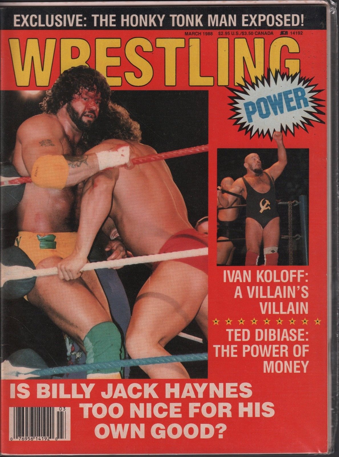 Wrestling Power March 1988 Magazine PWcatalog