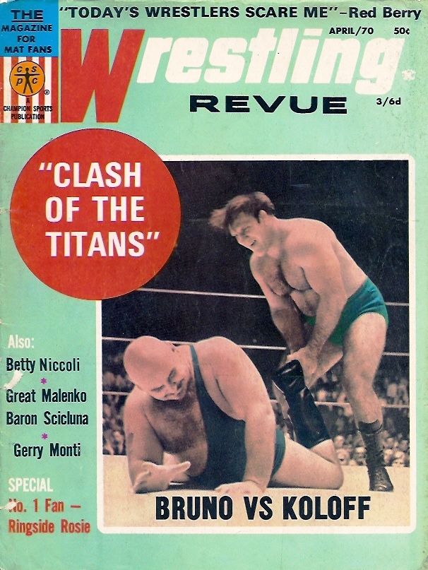 Wrestling Revue April 1970 Magazine PWcatalog