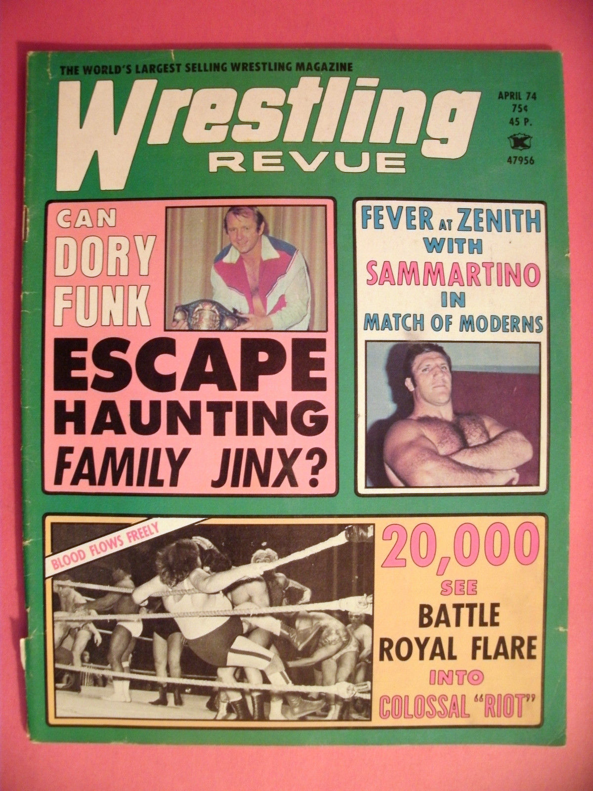 Wrestling Revue April 1974 Magazine PWcatalog