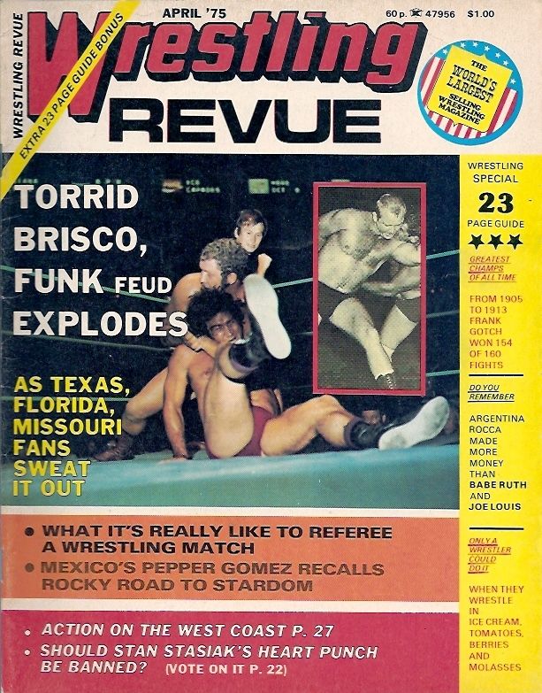 Wrestling Revue April 1975 Magazine PWcatalog
