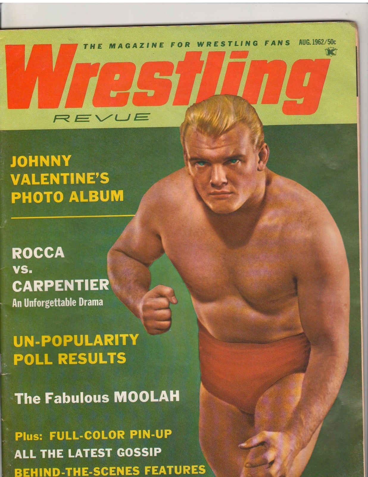 Wrestling Revue August 1962 Magazine PWcatalog