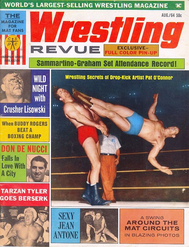 Wrestling Revue August 1964 Magazine PWcatalog