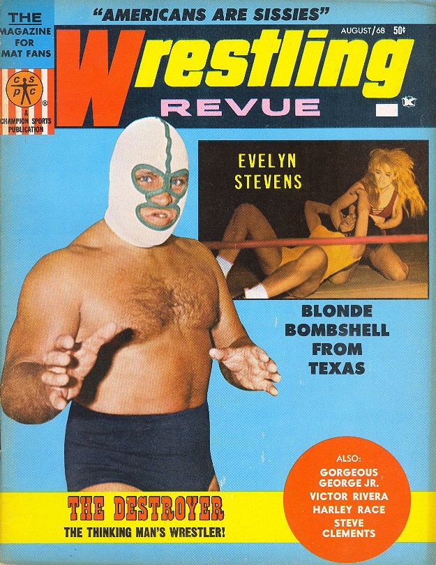 Wrestling Revue August 1968 Magazine PWcatalog