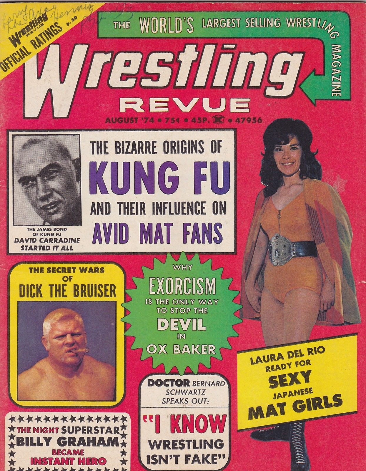 Wrestling Revue August 1974 Magazine PWcatalog