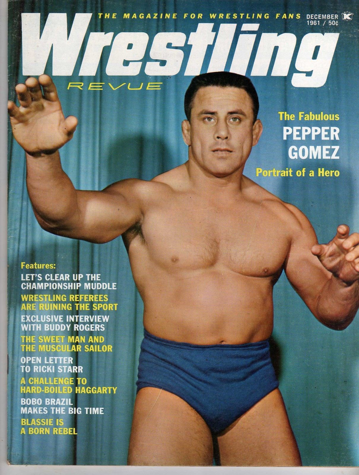 Wrestling Revue December 1961 Magazine PWcatalog