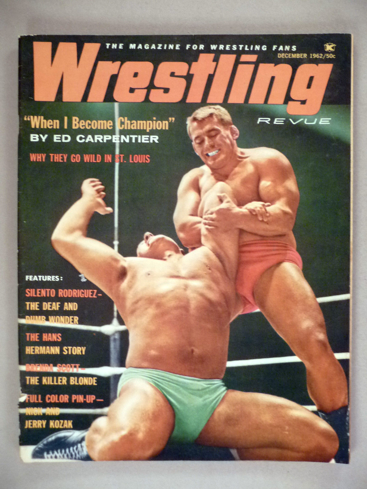 Wrestling Revue December 1962 Magazine PWcatalog
