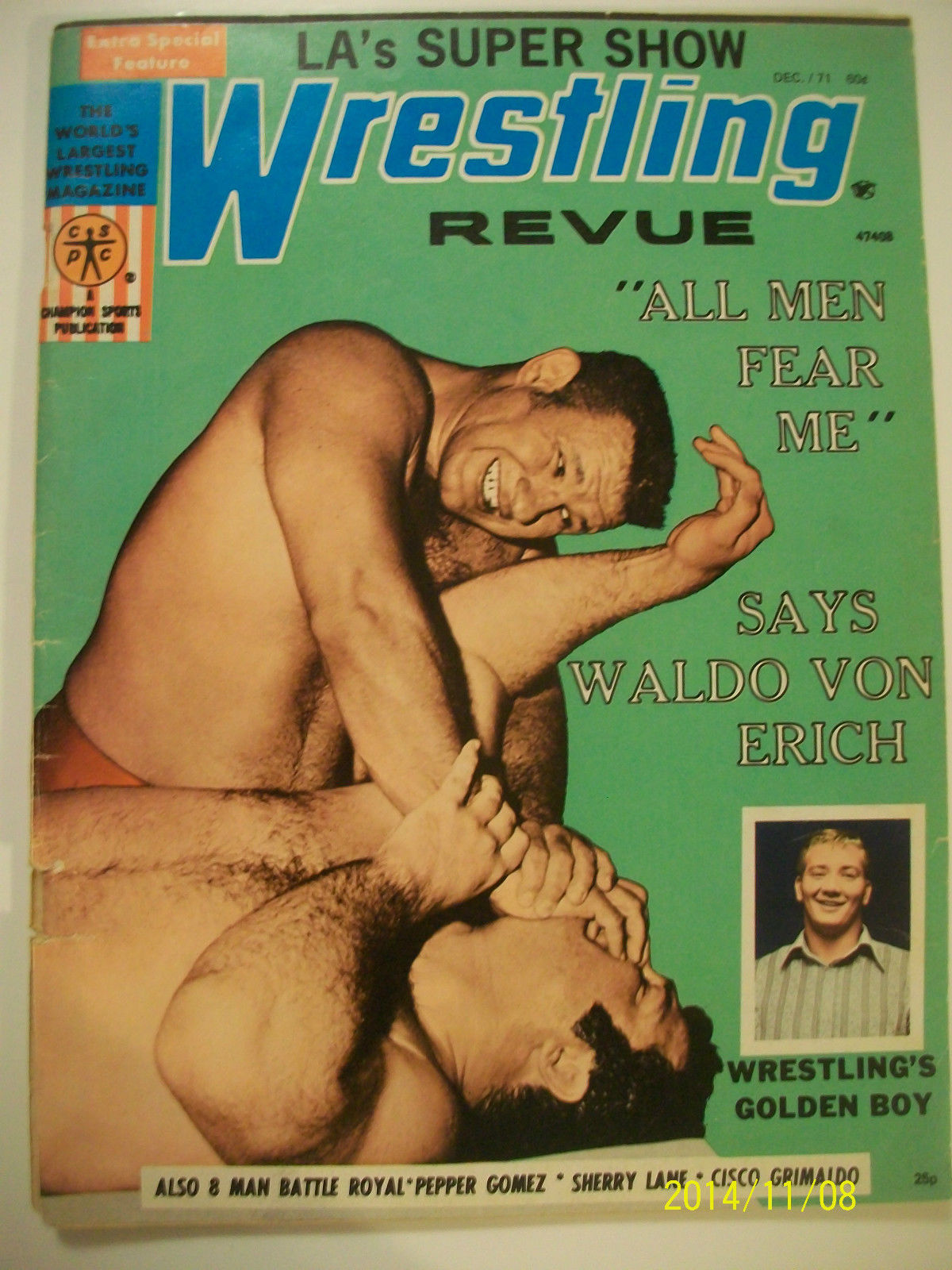 Wrestling Revue December 1971 Magazine PWcatalog