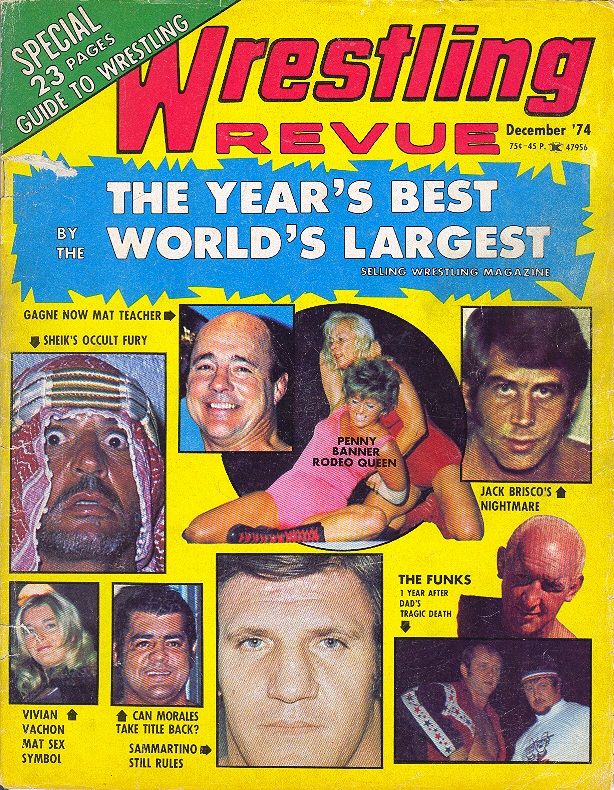 Wrestling Revue December 1974 Magazine PWcatalog