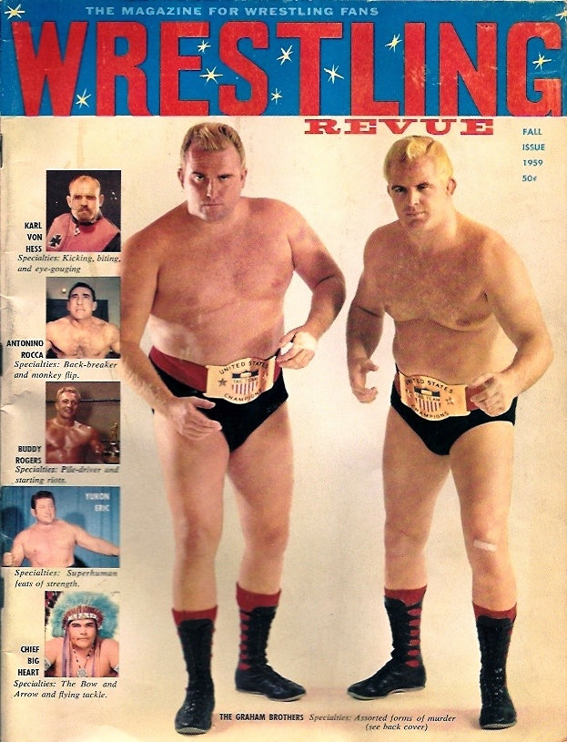 Wrestling Revue Fall 1959 Magazine PWcatalog