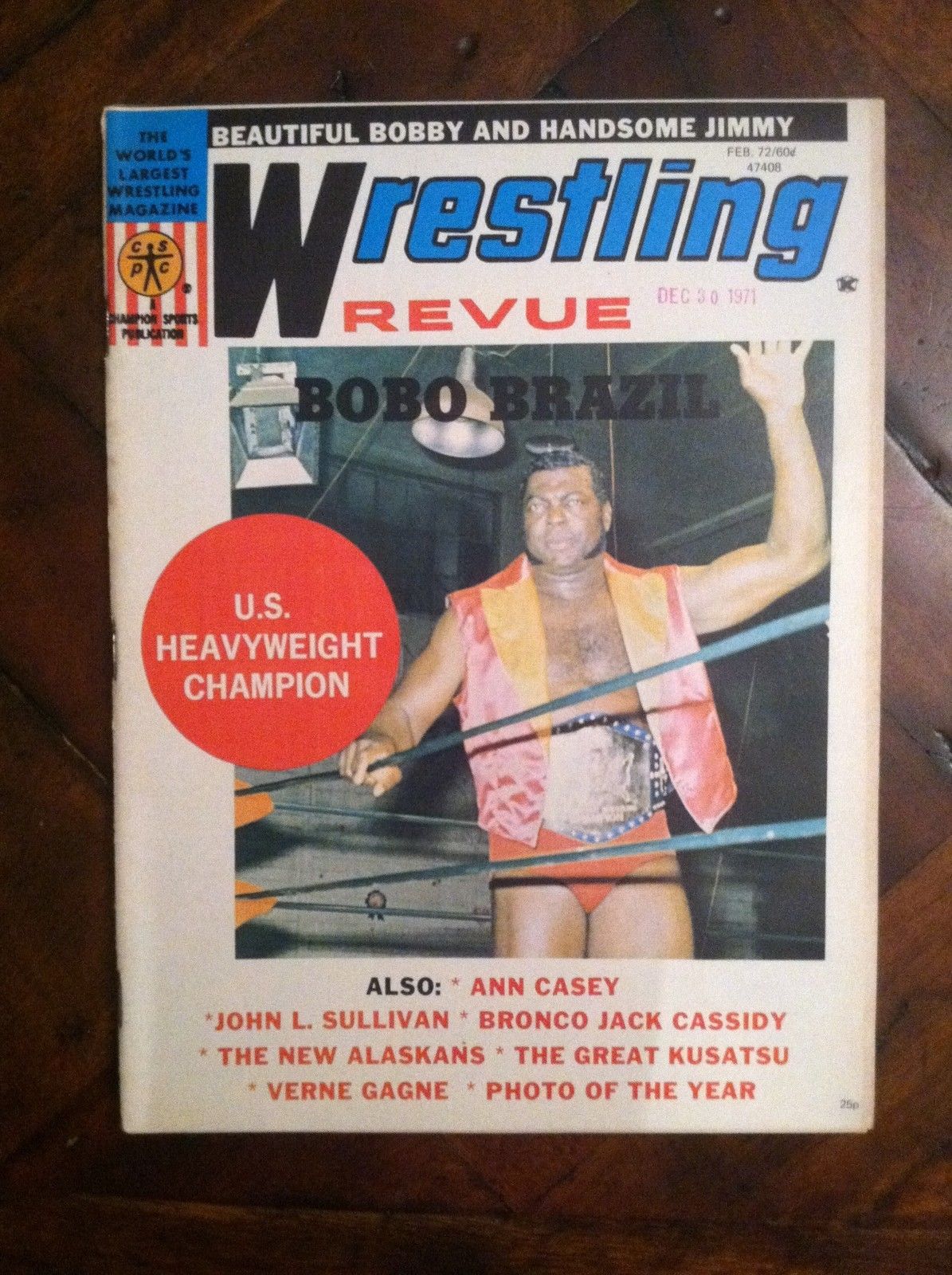 Wrestling Revue February 1972 Magazine PWcatalog