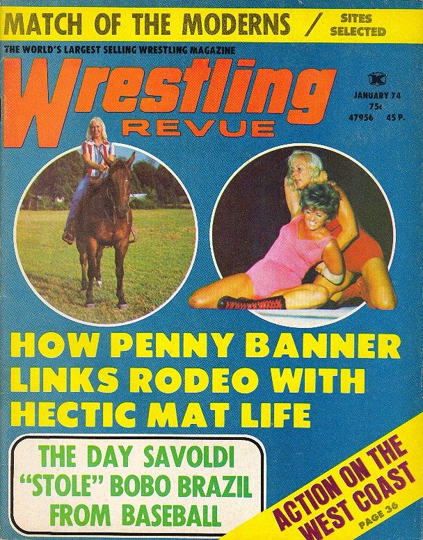 Wrestling Revue January 1974 Magazine PWcatalog
