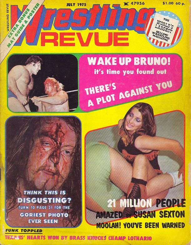 Wrestling Revue July 1975 Magazine PWcatalog