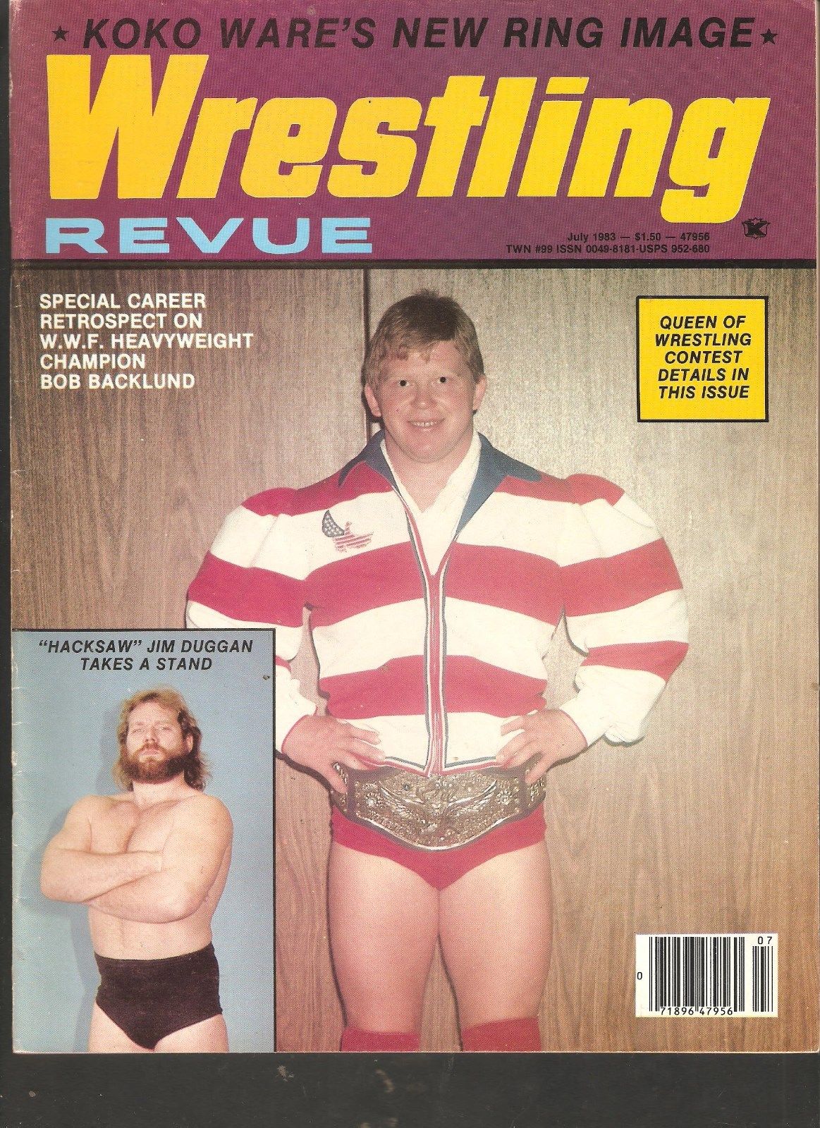 Wrestling Revue July 1983 Magazine PWcatalog