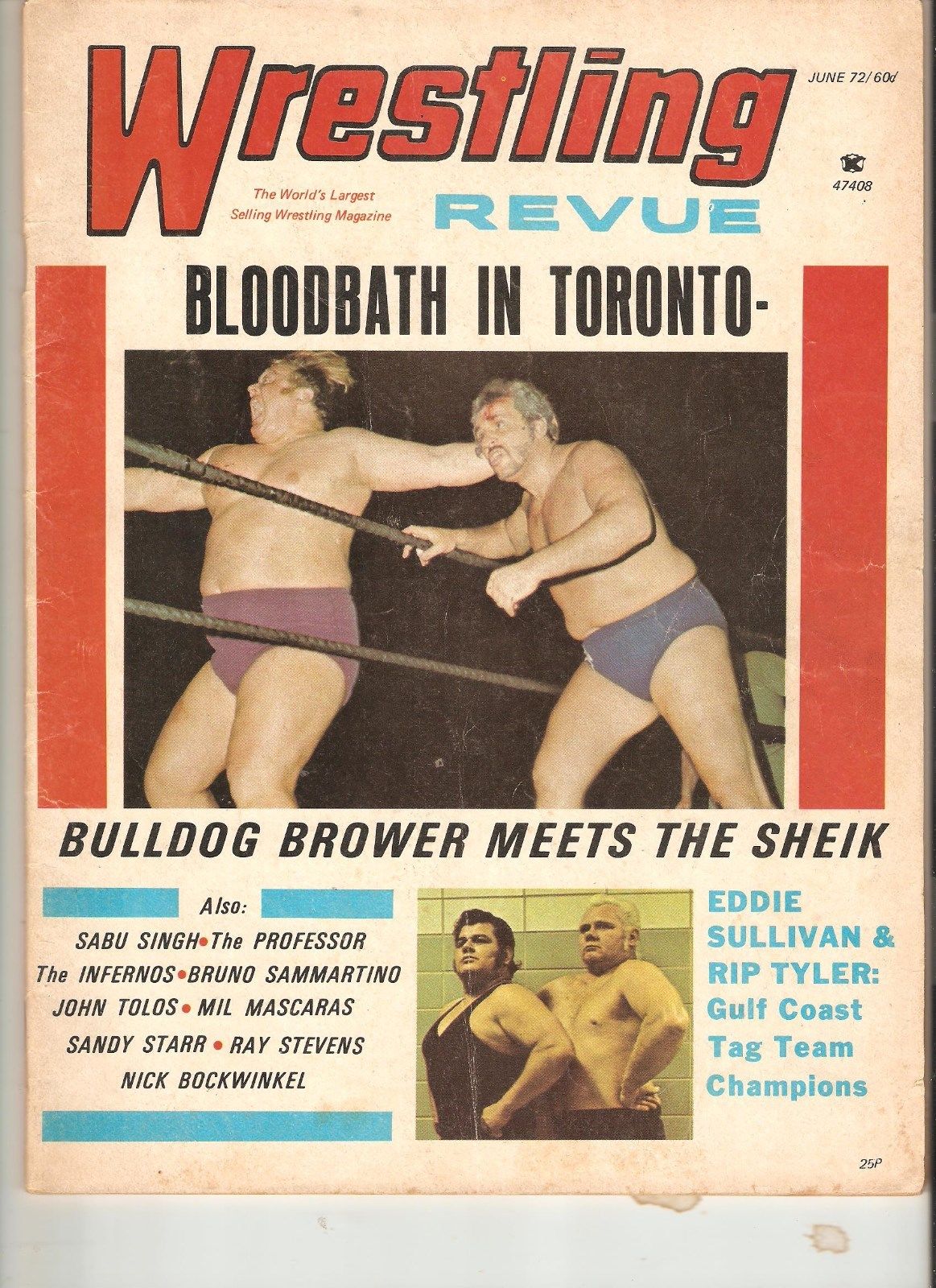 Wrestling Revue June 1972 Magazine PWcatalog