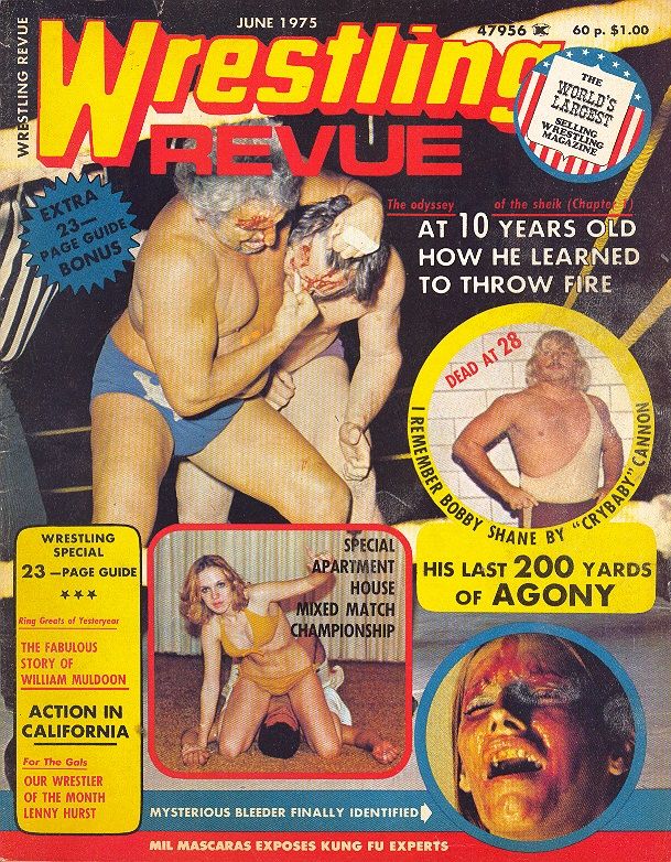 Wrestling Revue June 1975 Magazine PWcatalog