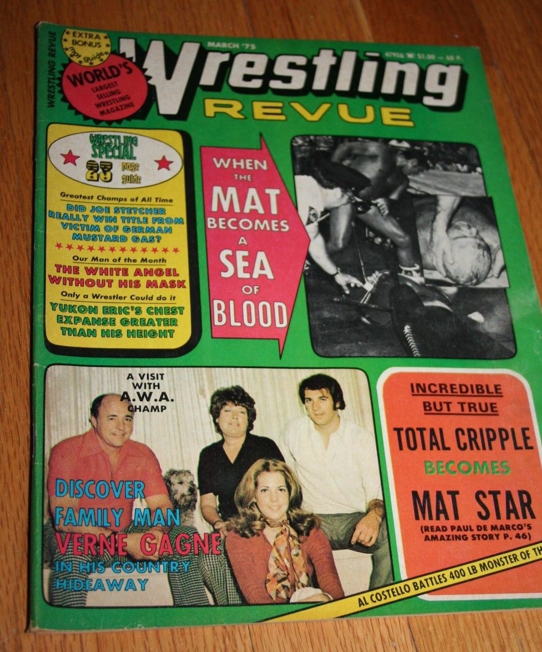 Wrestling Revue March 1975 Magazine PWcatalog
