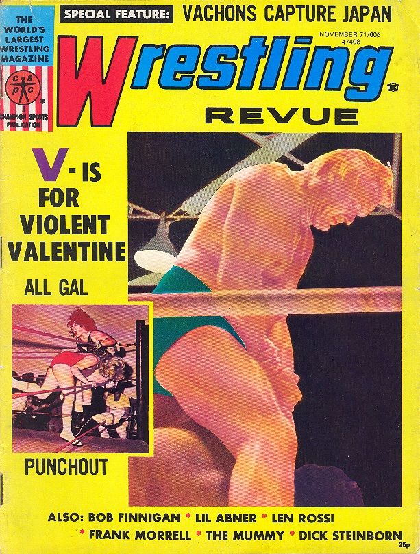 Wrestling Revue November 1971 Magazine PWcatalog
