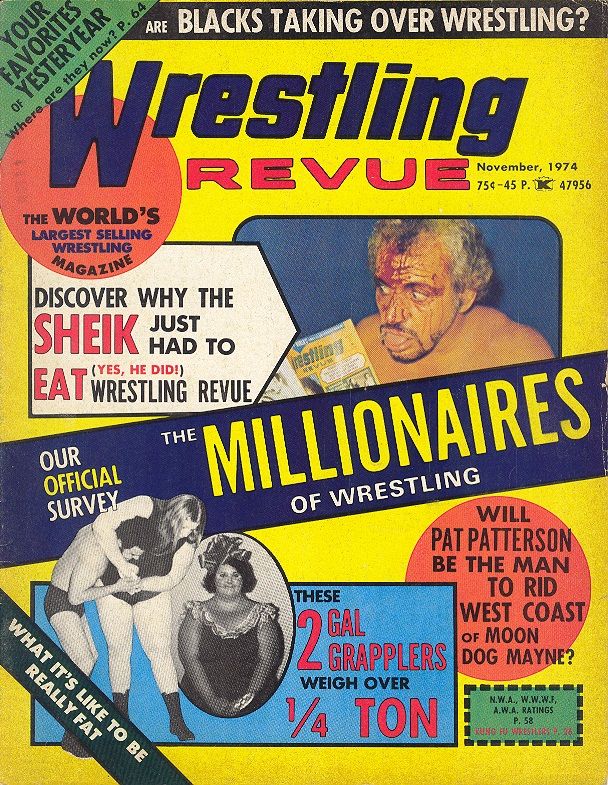 Wrestling Revue November 1974 Magazine PWcatalog