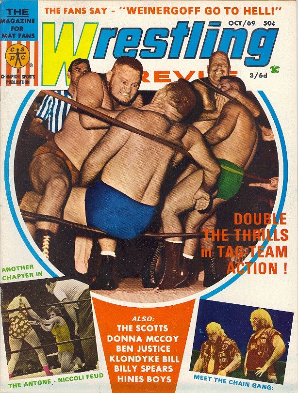 Wrestling Revue October 1969 Magazine PWcatalog
