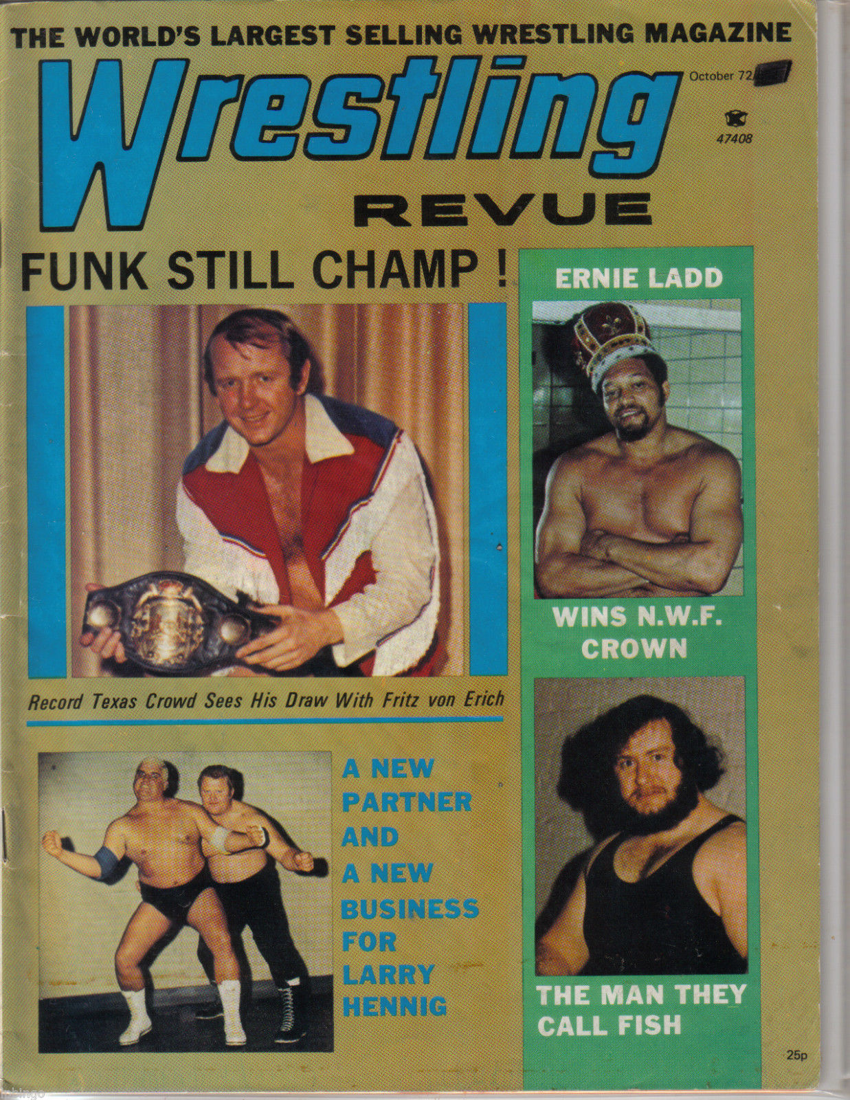 Wrestling Revue October 1972 Magazine PWcatalog
