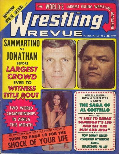 Wrestling Revue October 1974 Magazine PWcatalog