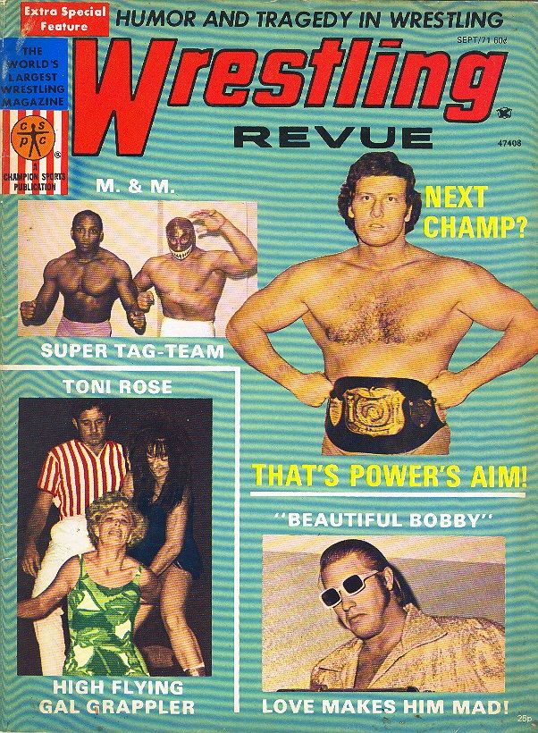 Wrestling Revue September 1971 Magazine PWcatalog