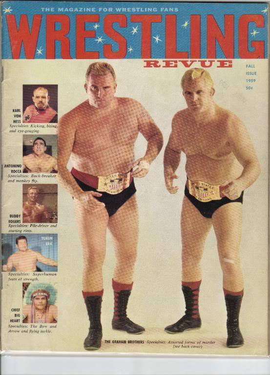 Wrestling Revue 1959 Magazine PWcatalog