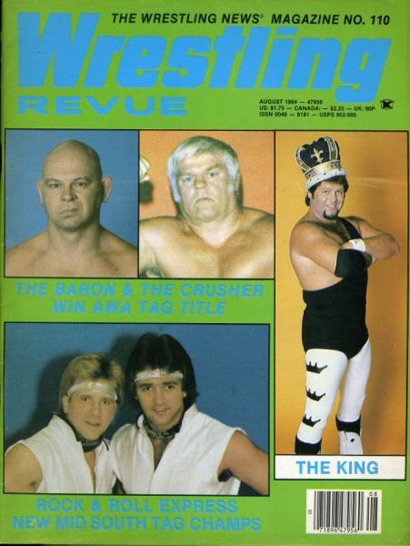 Wrestling Revue August 1982 Magazine PWcatalog