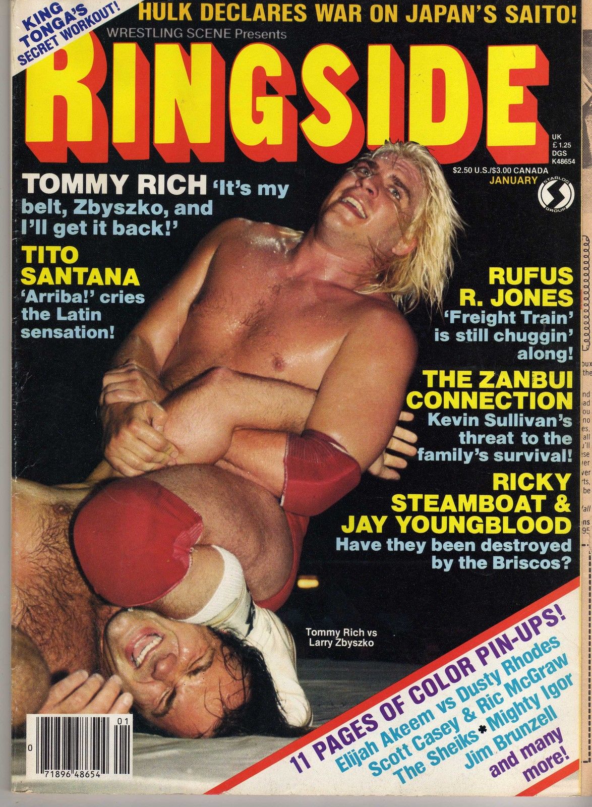 Wrestling Ringside January 1984 Magazine PWcatalog