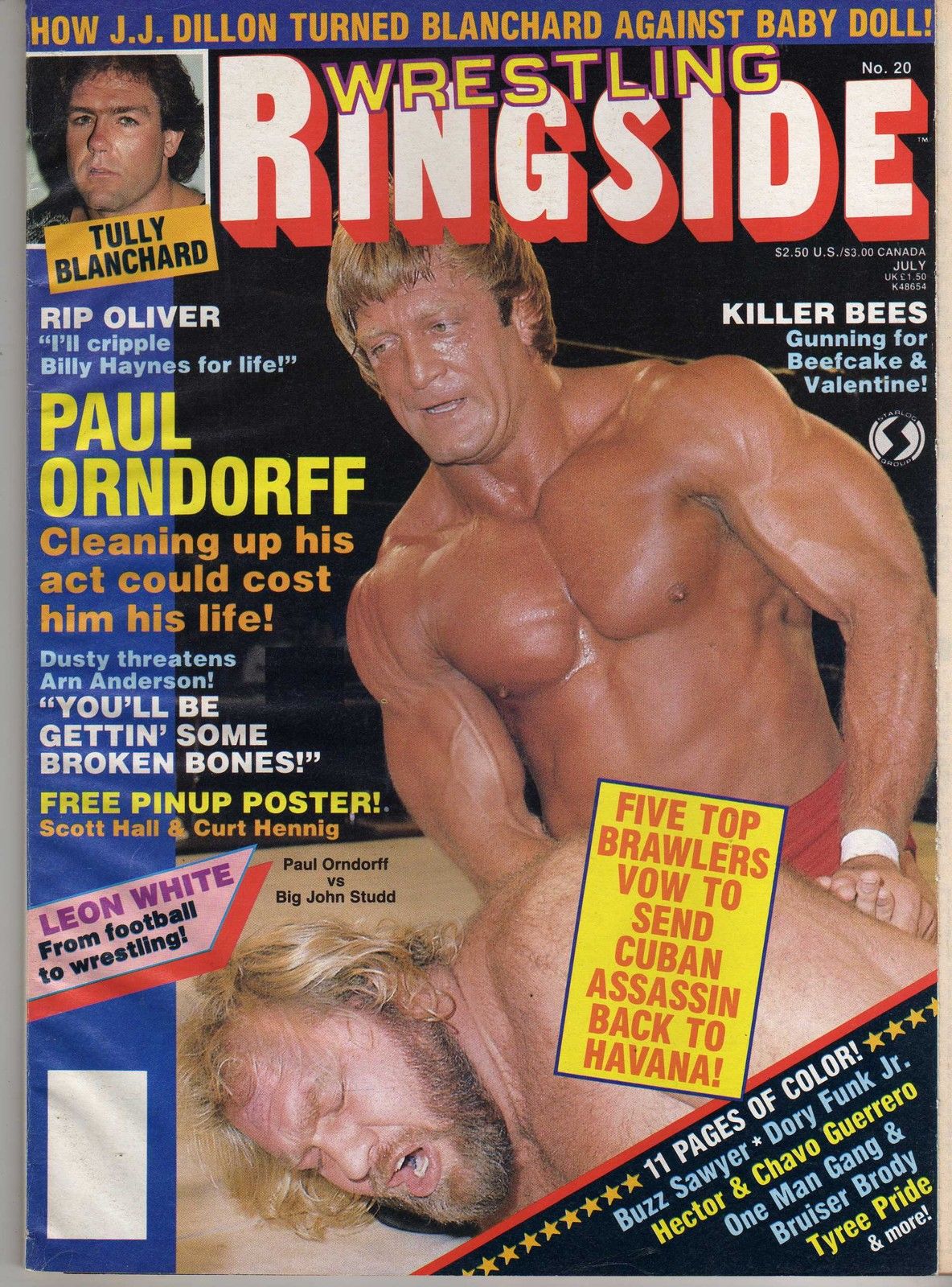 Wrestling Ringside July 1986 Magazine PWcatalog