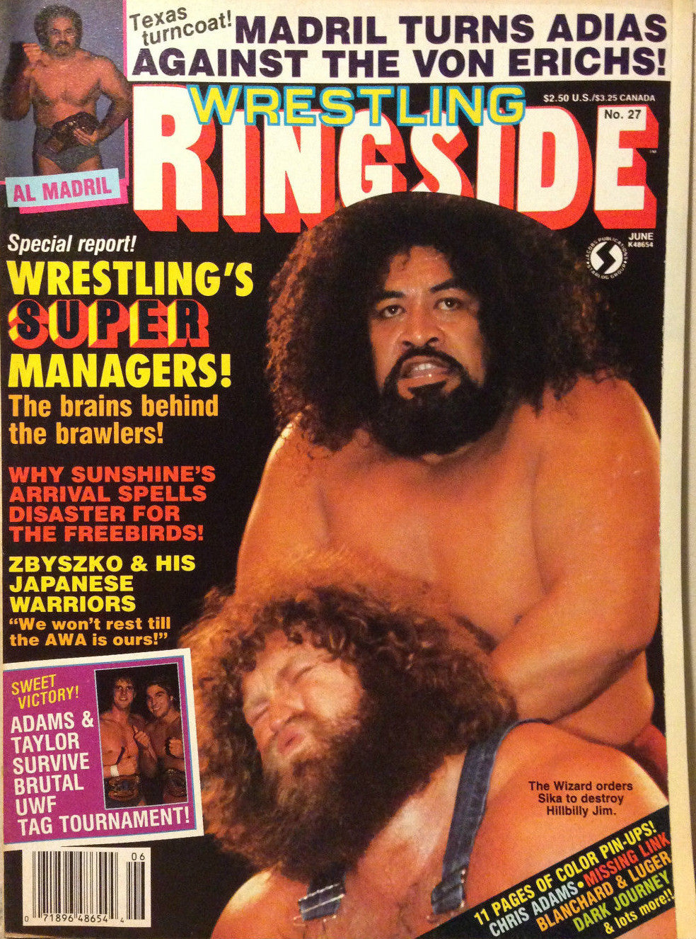 Wrestling Ringside June 1987 Magazine PWcatalog
