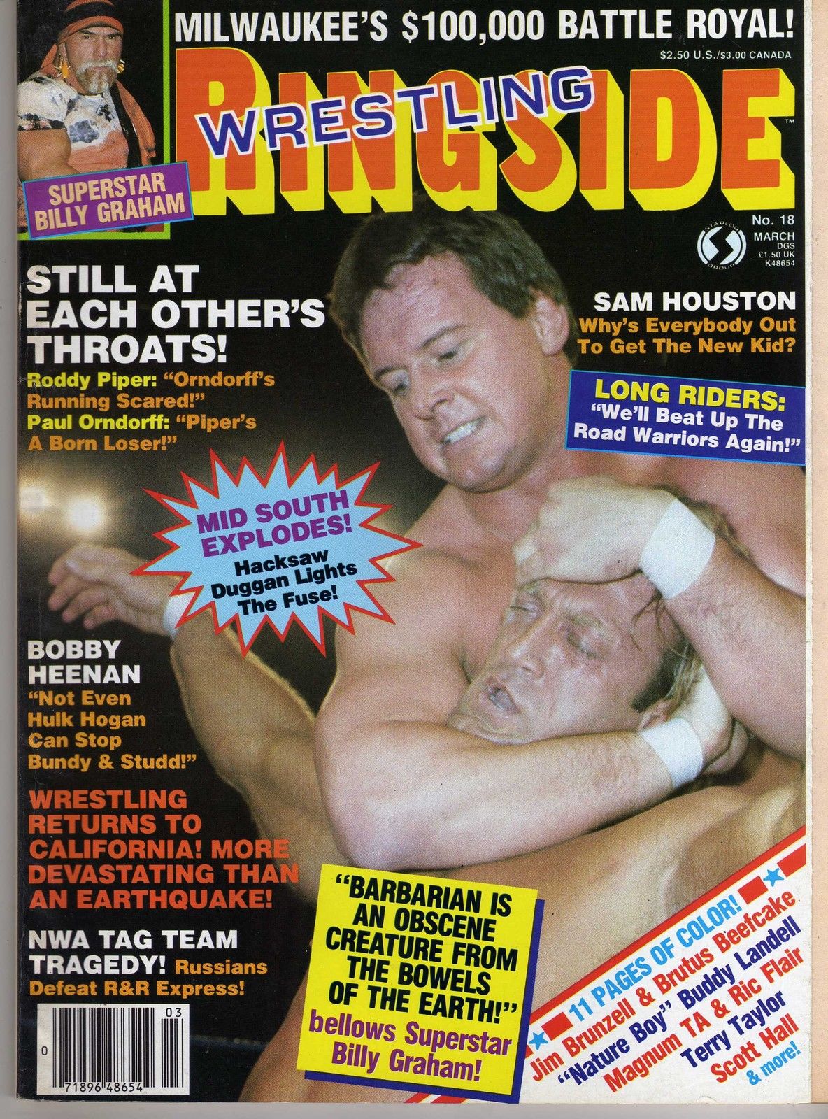 Wrestling Ringside March 1986 Magazine PWcatalog