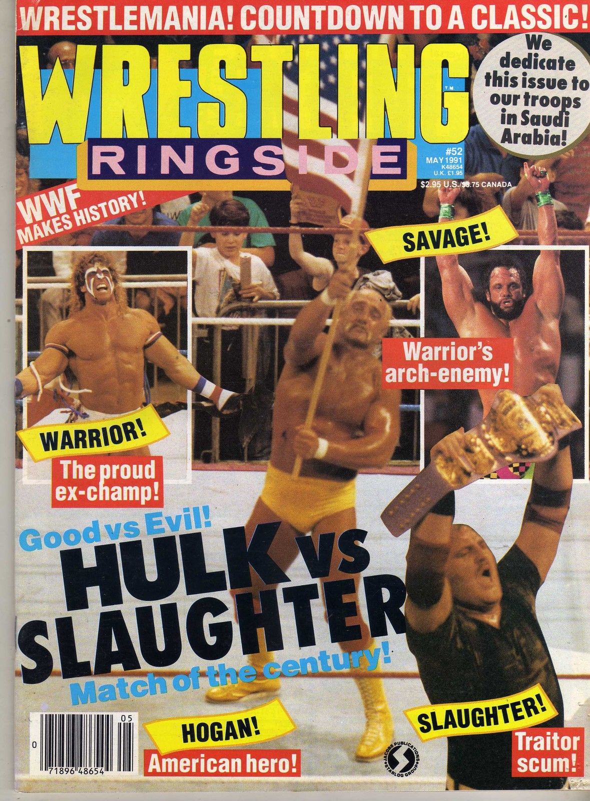 Wrestling Ringside May 1991 Magazine PWcatalog