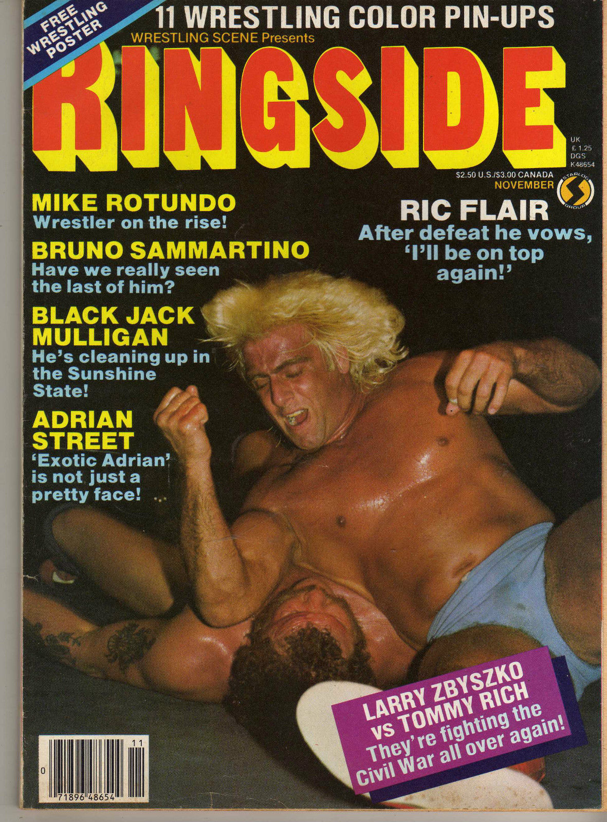 Wrestling Ringside November 1983 Magazine PWcatalog