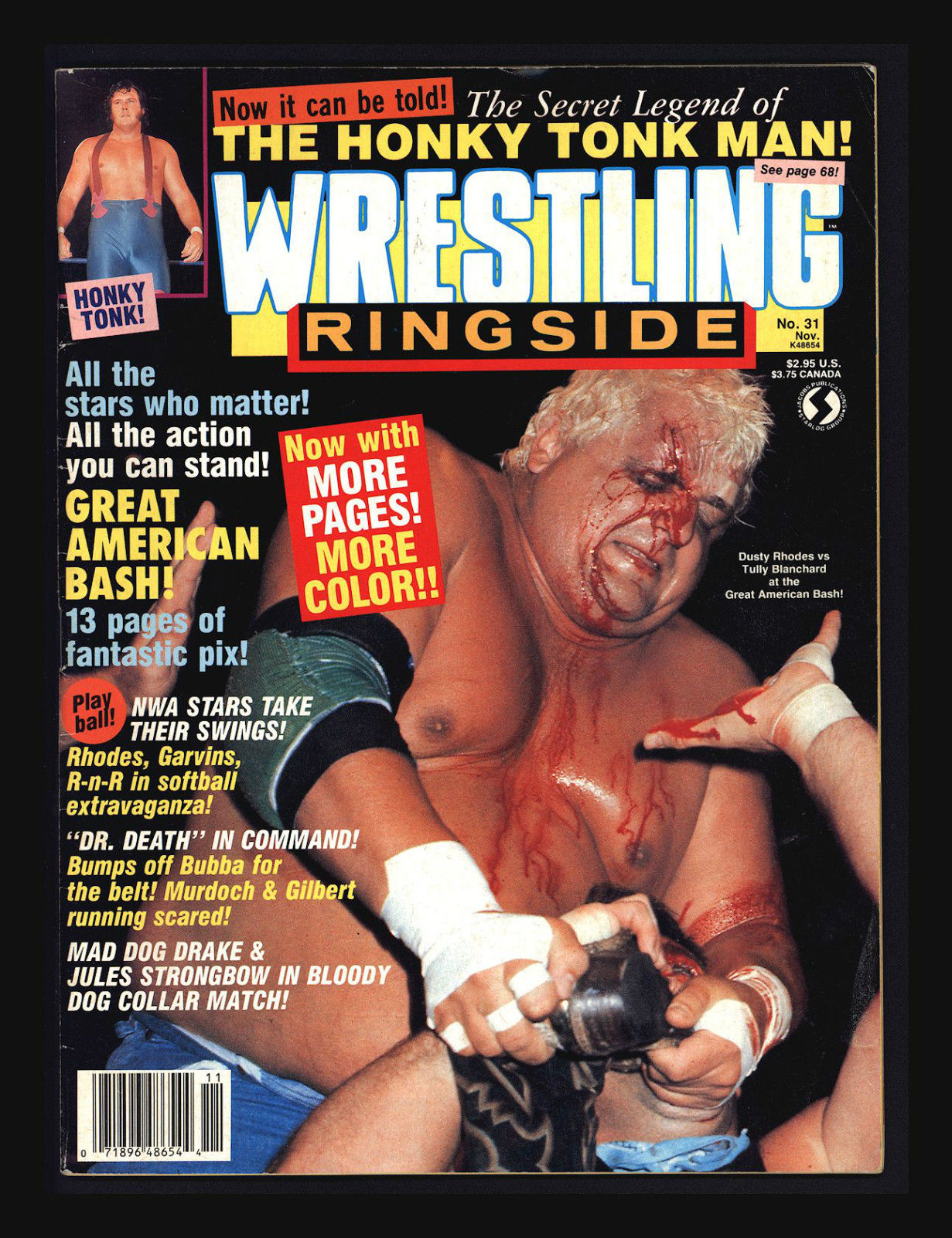 Wrestling Ringside November 1987 Magazine PWcatalog