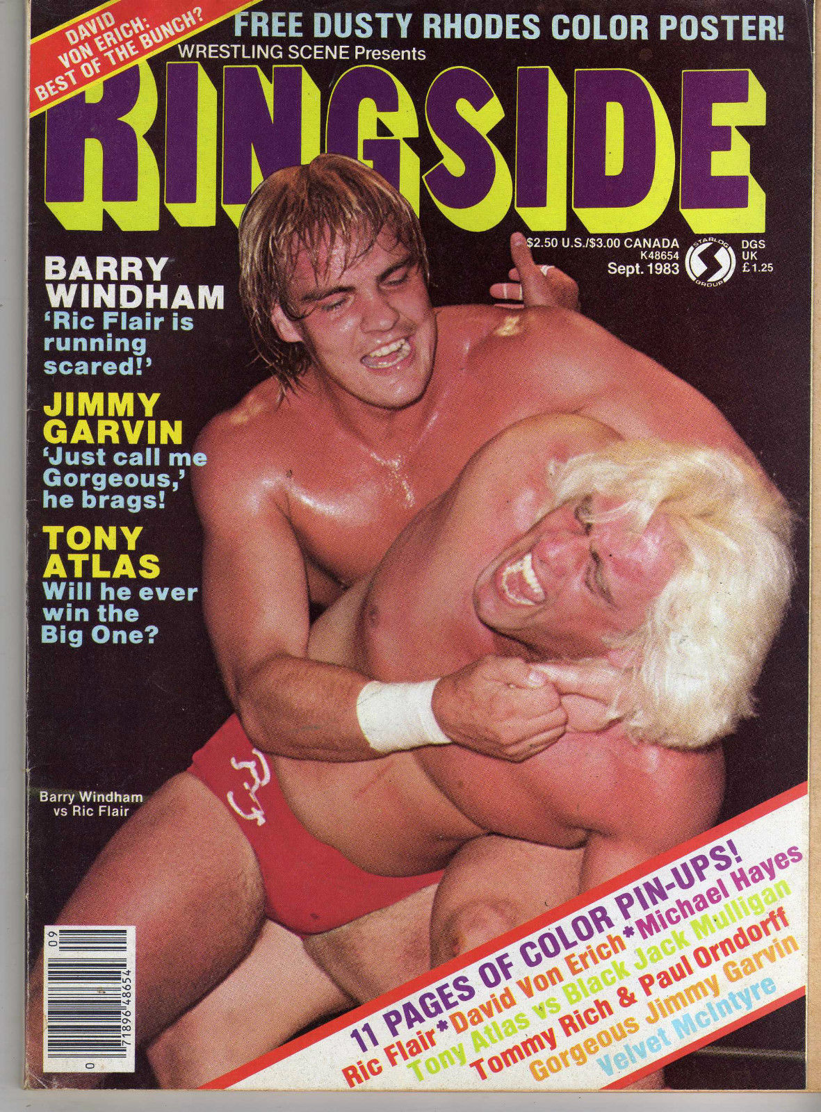 Wrestling Ringside September 1983 Magazine PWcatalog