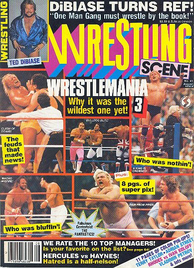 Wrestling Scene August 1987 Magazine PWcatalog
