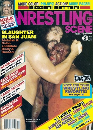 Wrestling Scene January 1985 Magazine PWcatalog
